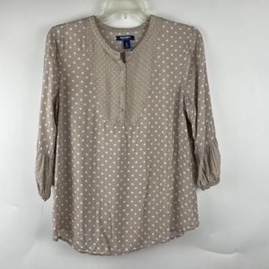 Old Navy Polka Dot Tunic Blouse
